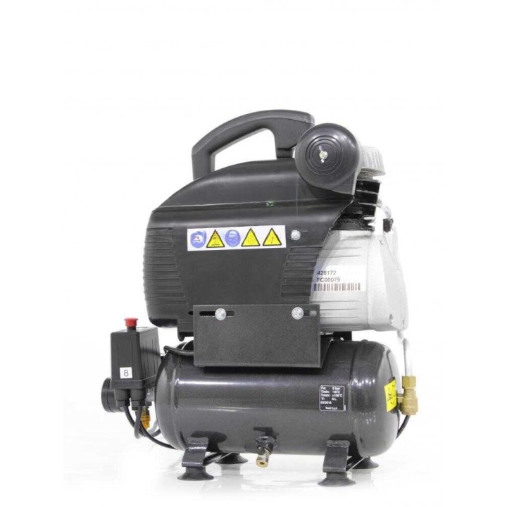 Nuair FC 2/6 kannettava paineilmakompressori, 2 HP, 6 l, 230 V