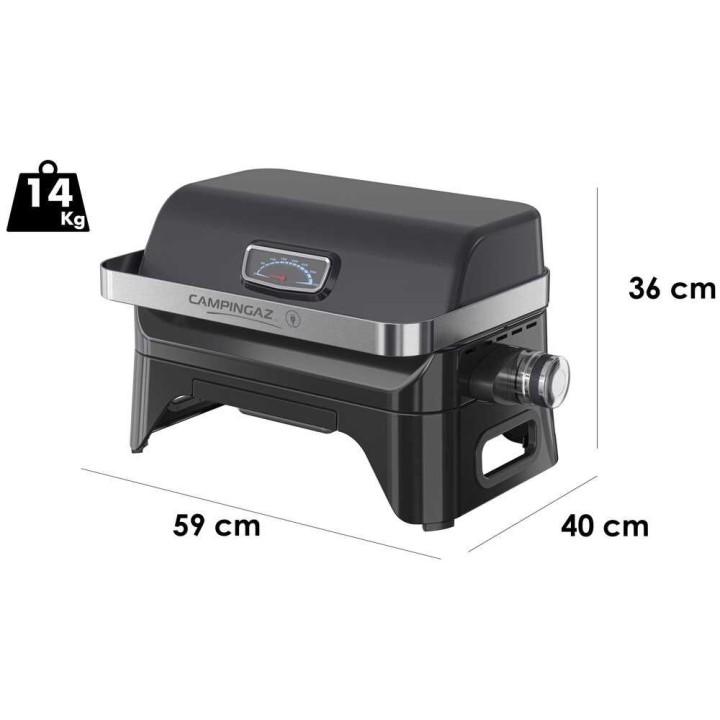Campingaz Attitude 2go Electric sähkögrilli, 2,2 kW, 1 200 cm²