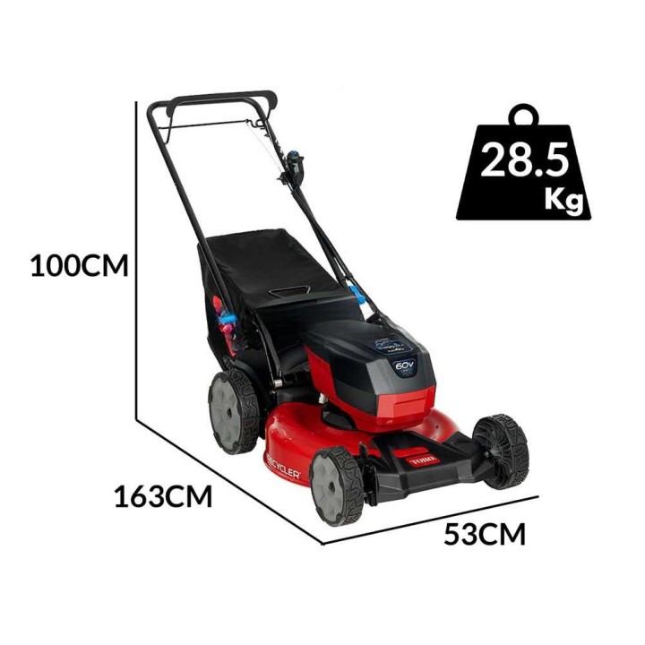 TORO eRecycler eS52VST akkuruohonleikkuri, 52 cm, 60 V, 6 Ah