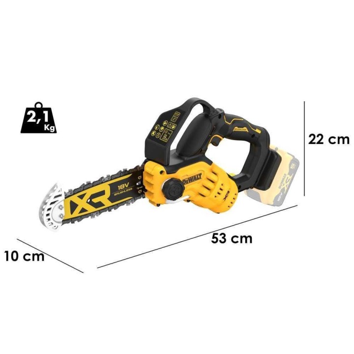 DeWalt DCMPS520N-XJ akkukäyttöinen oksasaha, 18 V, 20 cm, ilman akkua ja laturia
