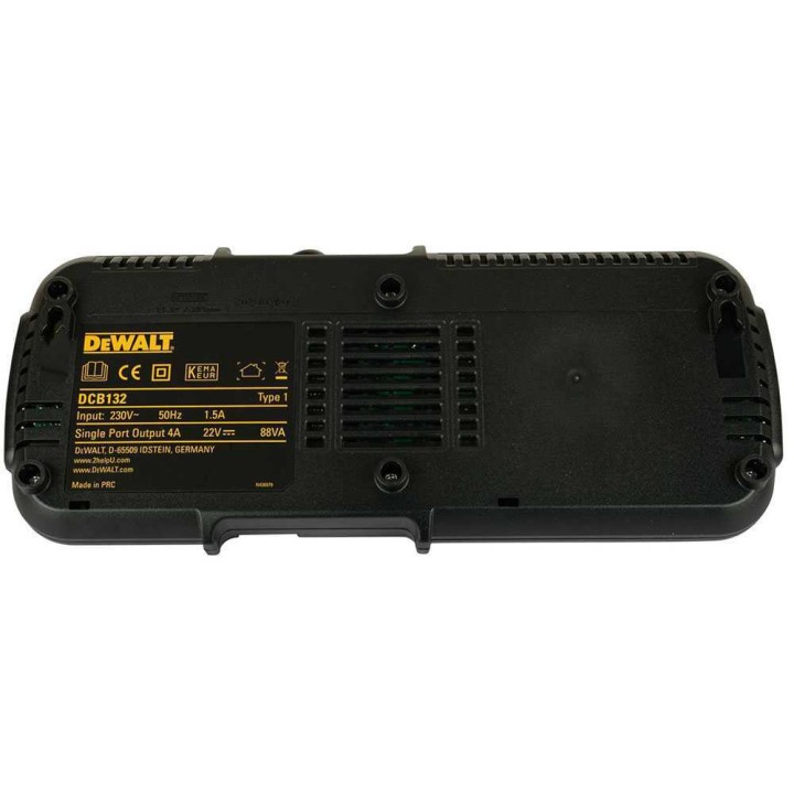 DeWalt DCB132-QW kaksoislaturi 18/54 V akuille, 4 A