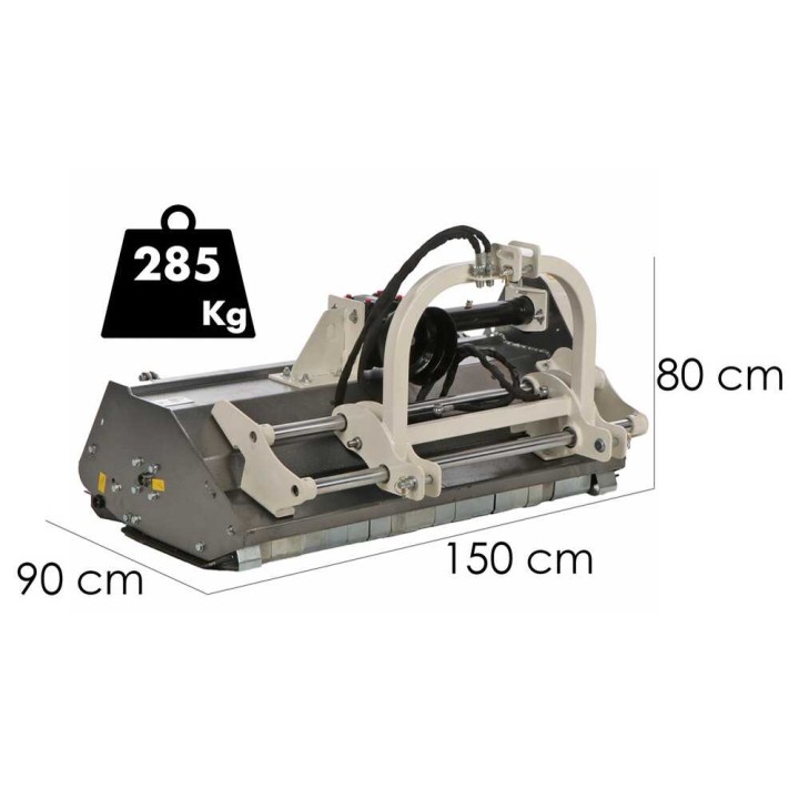 BlackStone RMOH 135 traktorimurskain, 135 cm, hydraulinen sivusiirto