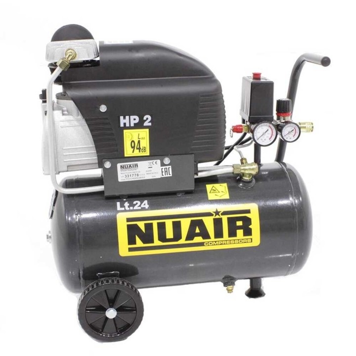Nuair FC2 24 sähkökompressori 2 HP 24 l 8 bar 230 V
