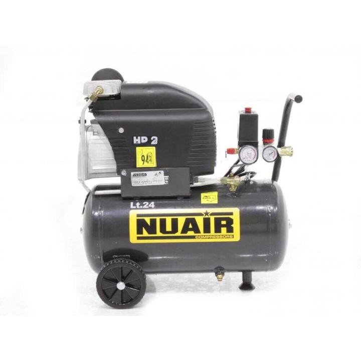 Nuair FC2/24 sähkökompressori, 2 HP, 24 l, 8 bar, 230 V