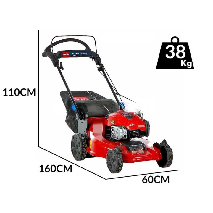 TORO C53AST bensiinikäyttöinen ruohonleikkuri, 53 cm, Briggs&Stratton 675EXI, alumiinikotelo