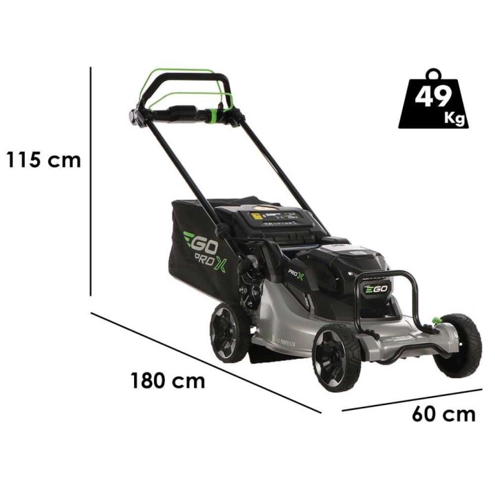 EGO LMX 5300 SP akkuruohonleikkuri, 53 cm, 2 × 56 V / 10 Ah