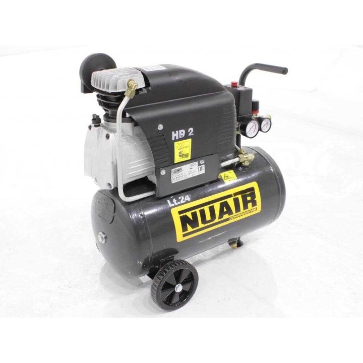 Nuair FC2/24 sähkökompressori, 2 HP, 24 l, 8 bar, 230 V