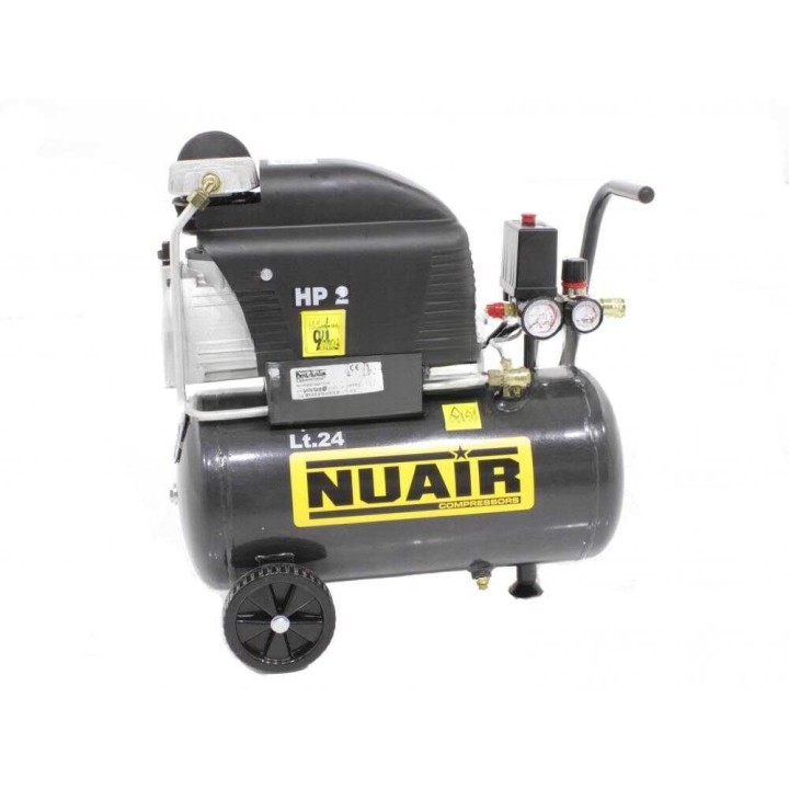 Nuair FC2/24 sähkökompressori, 2 HP, 24 l, 8 bar, 230 V