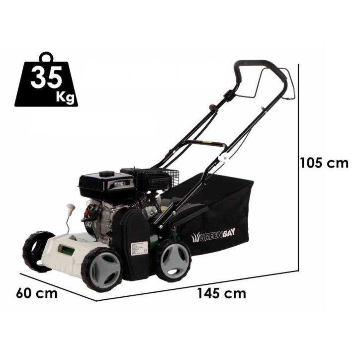 GreenBay PS 700-25 bensiini-ilmastaja ja harjakone, 7 HP, 40 cm