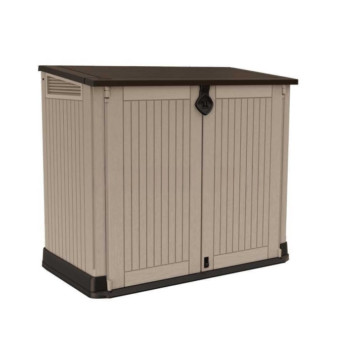 Keter Store it Out Midi beige säilytyskaappi, 880 l, 132 × 71,5 × 113,5 cm