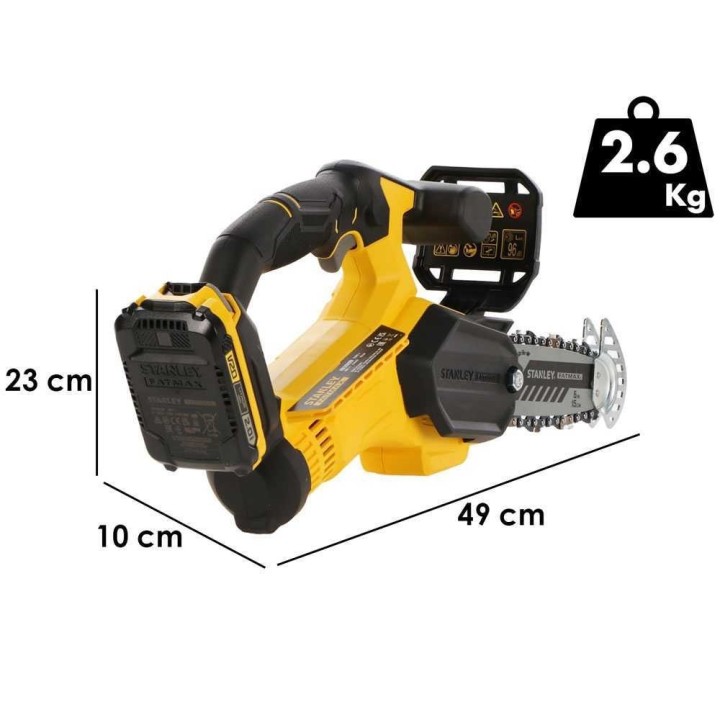 Stanley Fatmax SFMCPS415 akkukäyttöinen oksasaha, 20 V, 2 Ah, 15 cm