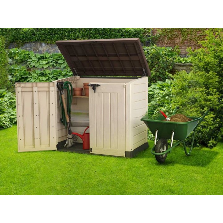 Keter Store it Out Max beige säilytyslaatikko, 1 200 l, 145,5 × 82 × 125 cm