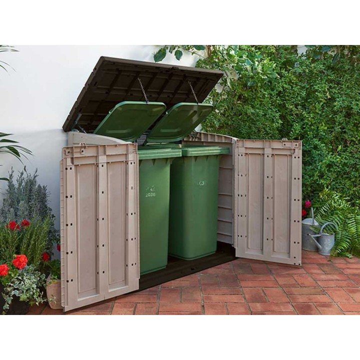 Keter Store it Out Max beige säilytyslaatikko, 1 200 l, 145,5 × 82 × 125 cm
