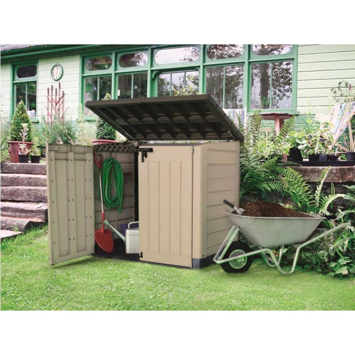 Keter Store it Out Max beige säilytyslaatikko, 1 200 l, 145,5 × 82 × 125 cm