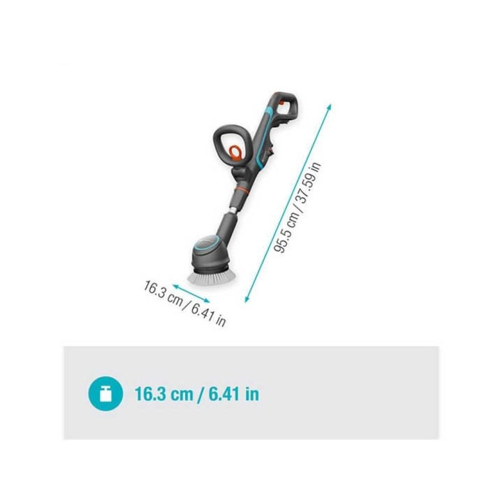 Gardena AquaBrush Compact 02/18V lattianpesuharja, 18 V, ilman akkua ja laturia