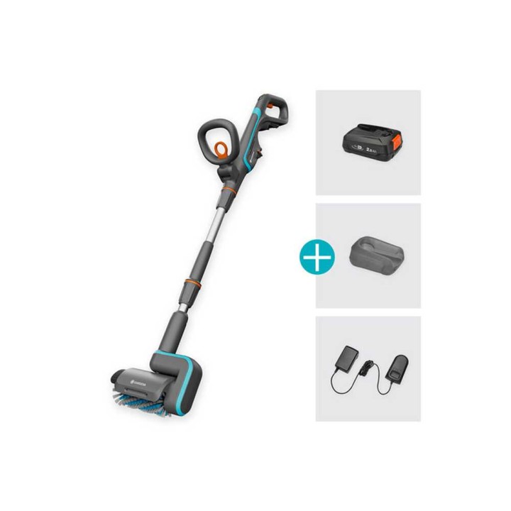 Gardena AquaBrush Universal 04/1 lattianpesulaite, 18 V, ilman akkua ja laturia