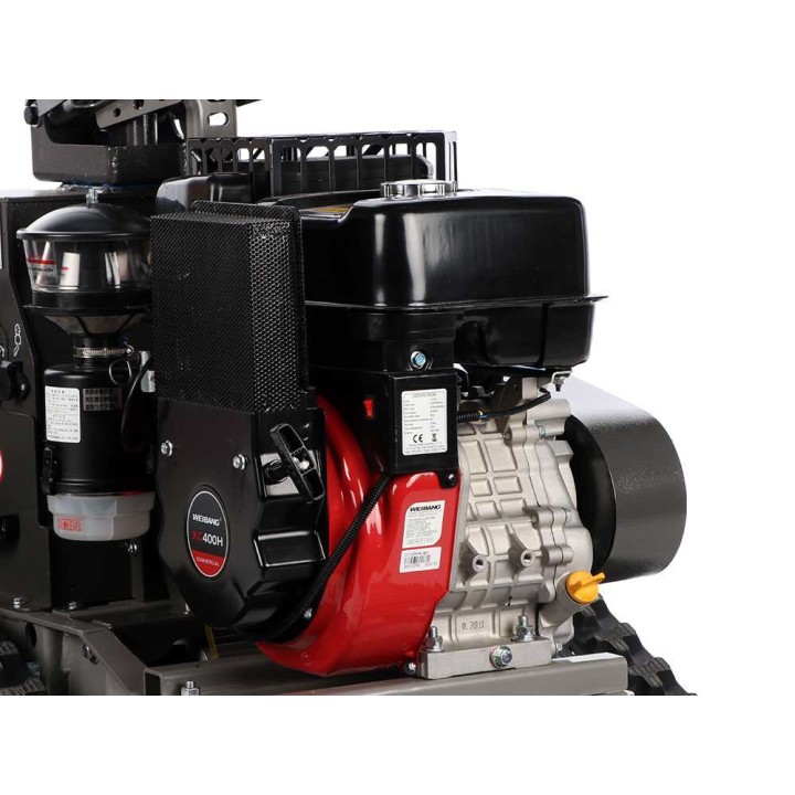 Weibang WBGT6813-TE telaketjuvetoinen hybridivasaramurskain, 9 HP, 68 cm