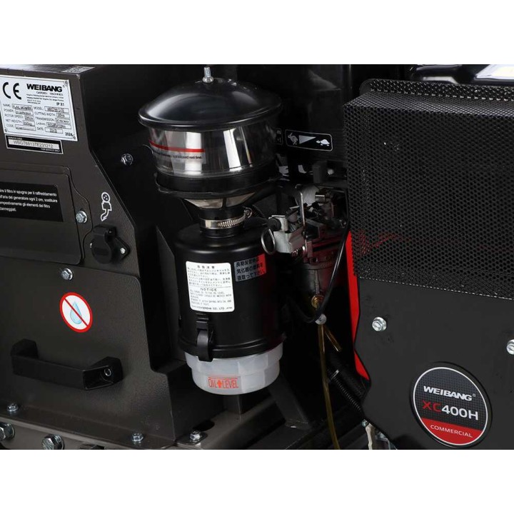 Weibang WBGT6813-TE telaketjuvetoinen hybridivasaramurskain, 9 HP, 68 cm