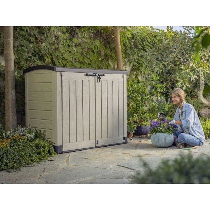 Keter Store it Out Arc beige säilytyslaatikko, 1 200 l, PVC, 146 × 82 × 120 cm