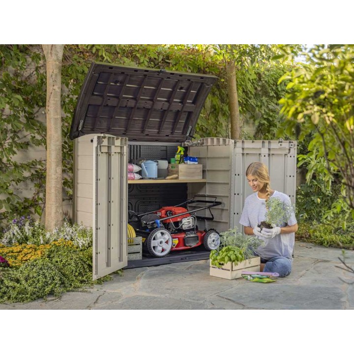 Keter Store it Out Arc beige säilytyslaatikko, 1 200 l, PVC, 146 × 82 × 120 cm