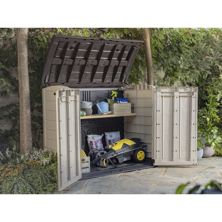 Keter Store it Out Arc beige säilytyslaatikko, 1 200 l, PVC, 146 × 82 × 120 cm