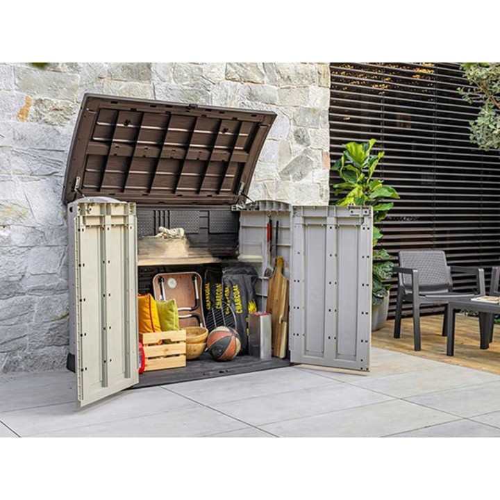 Keter Store it Out Arc beige säilytyslaatikko, 1 200 l, PVC, 146 × 82 × 120 cm