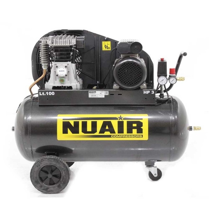 Nuair B2800B 100 CM3 hihnavetoinen kompressori 3 HP 100 l 230 V