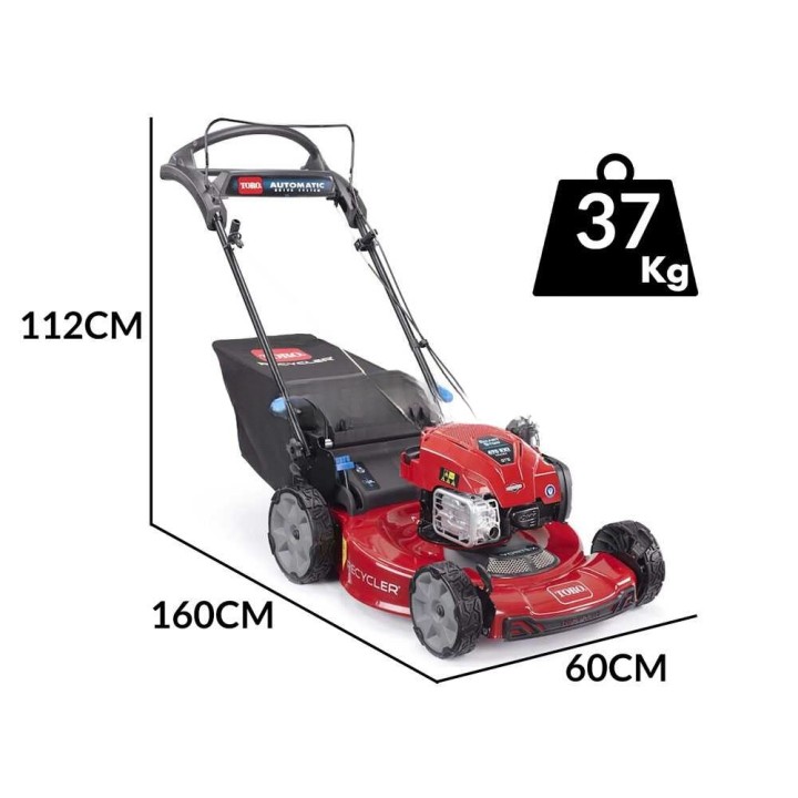 TORO S55AST bensiiniruohonleikkuri, 55 cm, 163 cm³, takaveto