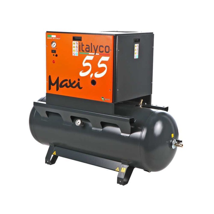 Italyco Maxi 6/270 ruuvikompressori, 5 HP, 270 l, 10 bar
