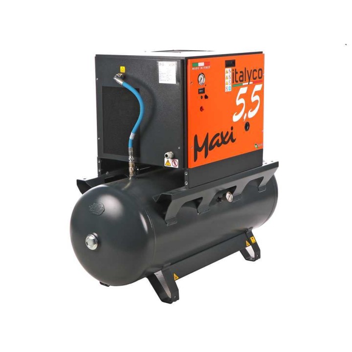 Italyco Maxi 6/270 ruuvikompressori, 5 HP, 270 l, 10 bar