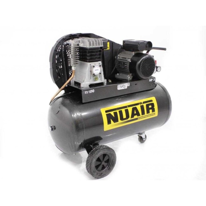 Nuair B2800B/100 CM3 hihnavetoinen kompressori, 3 HP, 100 l, 230 V