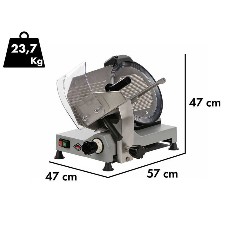 Celme PRO 300 XL -ammattikäyttöön tarkoitettu lihaleikkuri, 300 mm, 120 W, 230 V