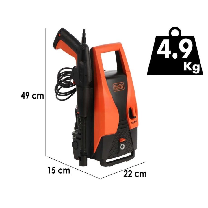 Black & Decker PW1450TD-QS kylmävesipainepesuri, 105 bar, 426 l/h