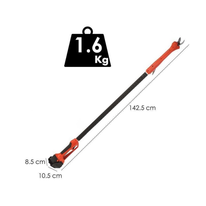 Stocker E-140 TR sähköiset oksasakset varrella, 21,6 V, ilman akkua