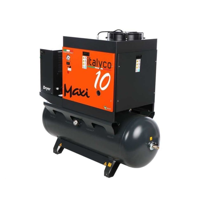 Italyco Maxi 10/270 D ruuvikompressori, 10 HP, 270 l, 10 bar, 400 V