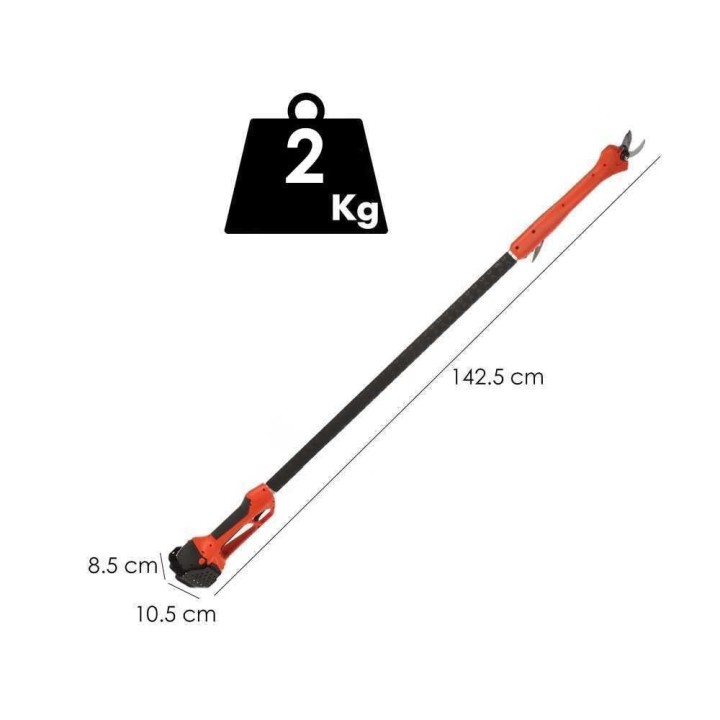 Stocker Magma E-140 TR akkukäyttöiset oksasakset varrella, 21,6 V, 2,6 Ah