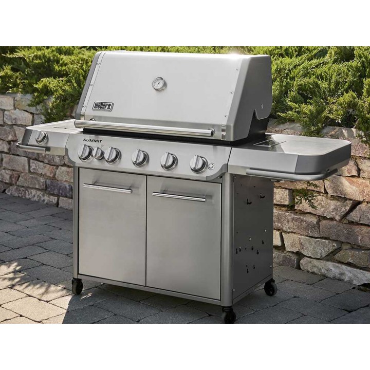 Weber Summit FS38 Stainless Steel kaasugrilli, 5 poltinta, 19,05 kW