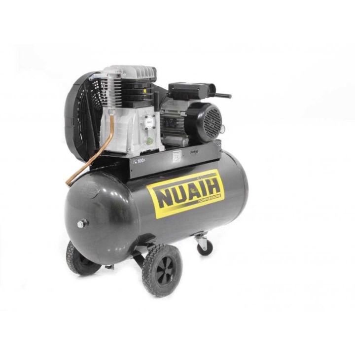 Nuair B3800B/100 CM3 hihnavetoinen kompressori, 3 HP, 100 l, 230 V