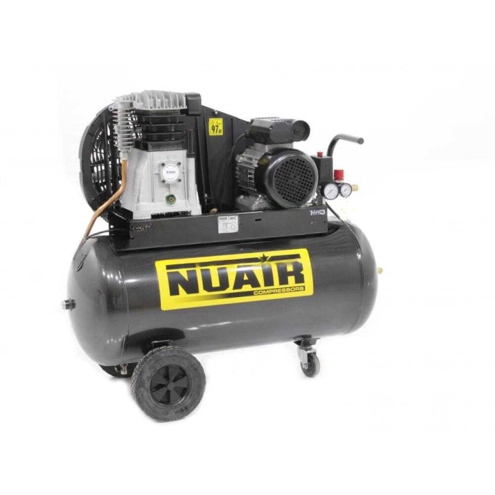 Nuair B3800B/100 CM3 hihnavetoinen kompressori, 3 HP, 100 l, 230 V
