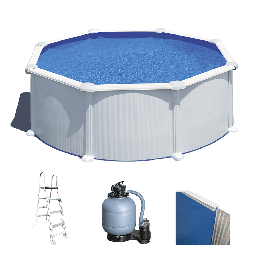 Atlantis Rotonda pyöreä teräsallas 350 cm 132 cm 11 250 l