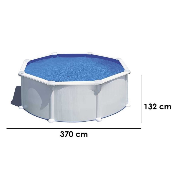 Atlantis Rotonda pyöreä teräsallas Ø350 cm, 132 cm, 11 250 l