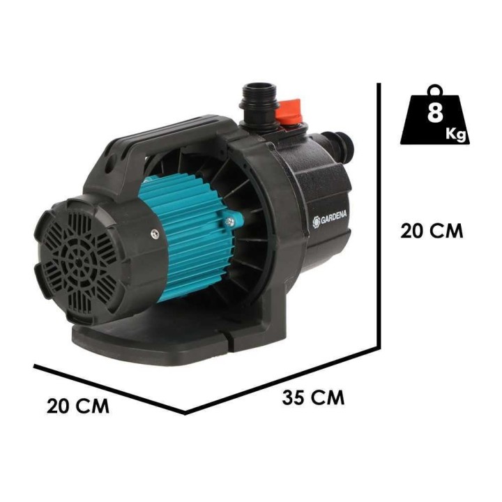 Gardena 3700/4 BASIC puutarhapumppu, 800 W, 3 700 l/h, 4,1 bar