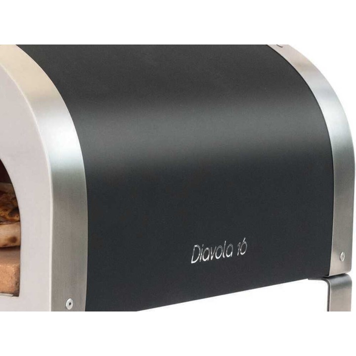 Spice Electronics Diavola 16 kaasukäyttöinen pizzauuni, refraktiivinen kivi, 40 × 40 cm