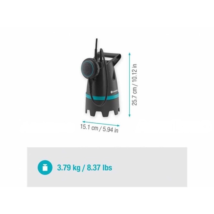 Gardena 10500 BASIC uppopumppu likavedelle, 400 W, 10 500 l/h