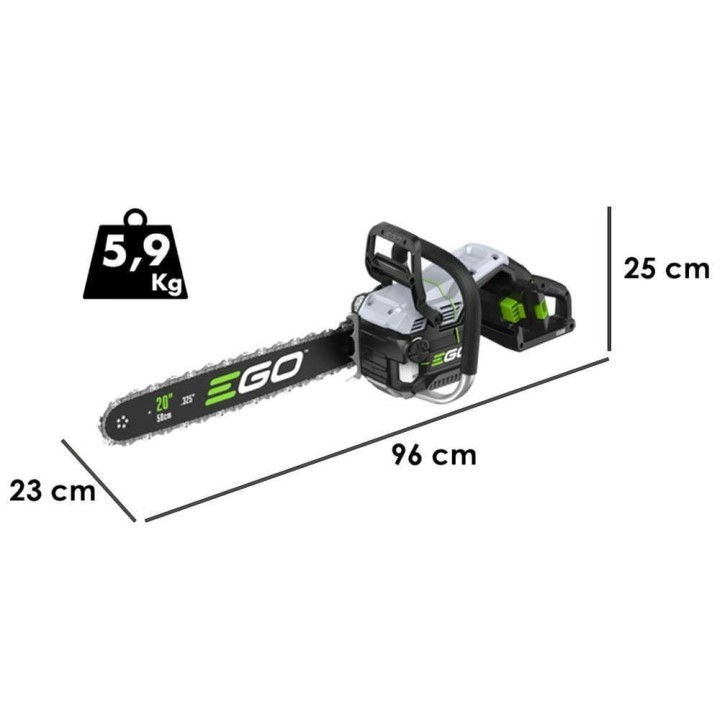 EGO CSX 5000 akkumoottorisaha, 56 V, 50 cm, ilman akkua ja laturia