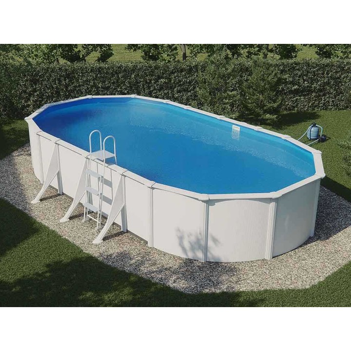 Gre Fidji Ovale soikea teräsallas, 730 × 375 × 120 cm, 25 320 l