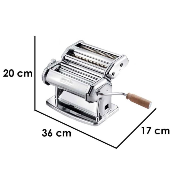 Imperia iPasta T.2/6,5 mm manuaalinen pastakone, kromattu teräs, 140 mm