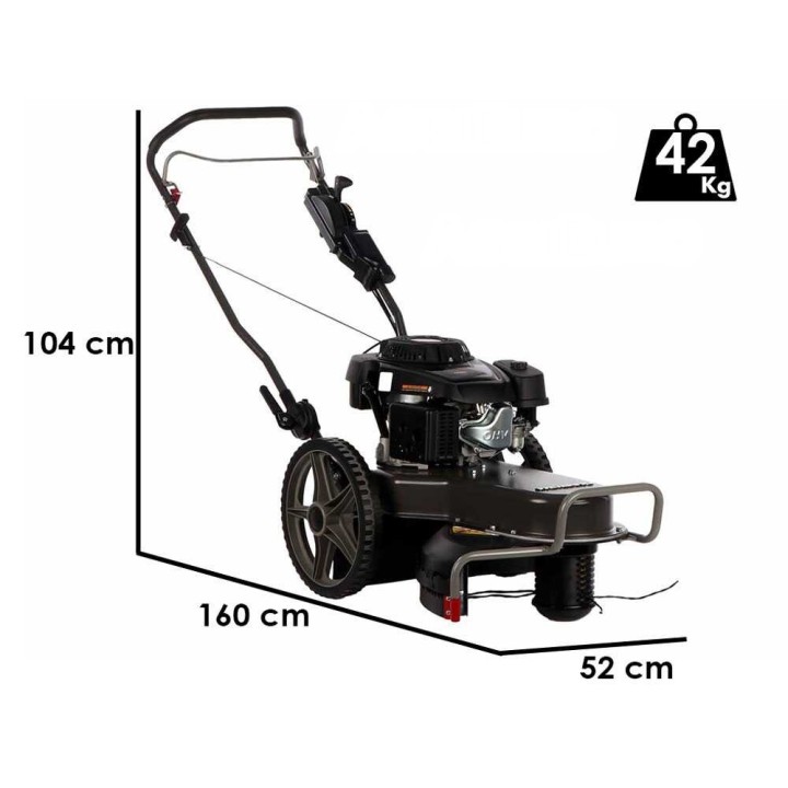 Weibang WBLT567HC pyörällinen bensiinikäyttöinen raivaussaha, 196 cm³, 6,5 HP, 56 cm