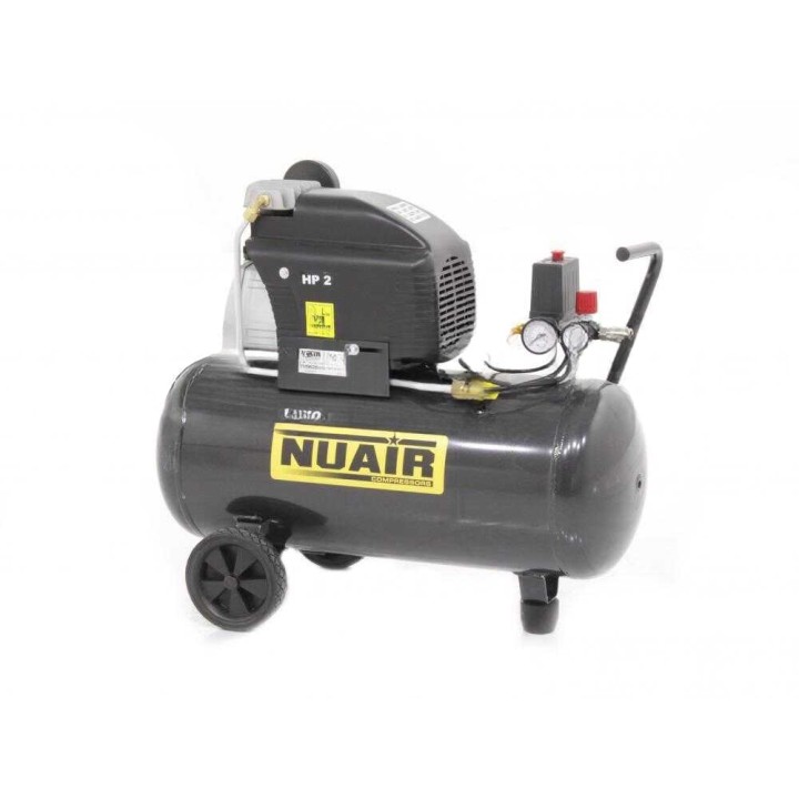 Nuair FC 2 50 -sähkökompressori, 2 HP, 50 l, 8 bar, 230 V