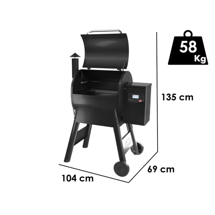 Traeger Pro 575 pellettigrilli, Wi-Fi-ohjaus, savustustoiminto, 4 477 cm²